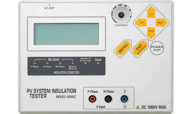 直流回路の絶縁抵抗診断装置2月発売へ 1000Vに対応
